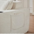 thumbnail image 6 of MAYEERTY Modern Minimalist Corduroy Couch, Boneless Cloud Sofa with Side Pockets & Cup Holders for Small Spaces, White, 6 of 9