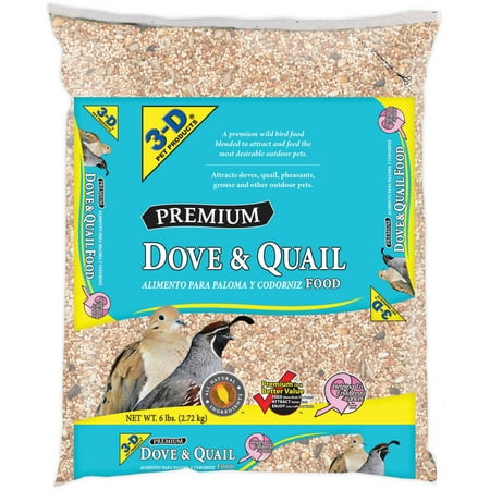 3-D Pet Products Premium 6lb Dove & Quail Food (Best Food For Doves)