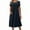 Dark Blue, variant on yillto Womens Plus Size Long Dress Elastic High Waist Loose Causal Flowy Summer Maxi Dresses S-5XL