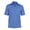 Snorkel Blue/White, variant on Monterey Club Men's Pinstripe Jersey Polo Shirt Tailored Collar #1281
