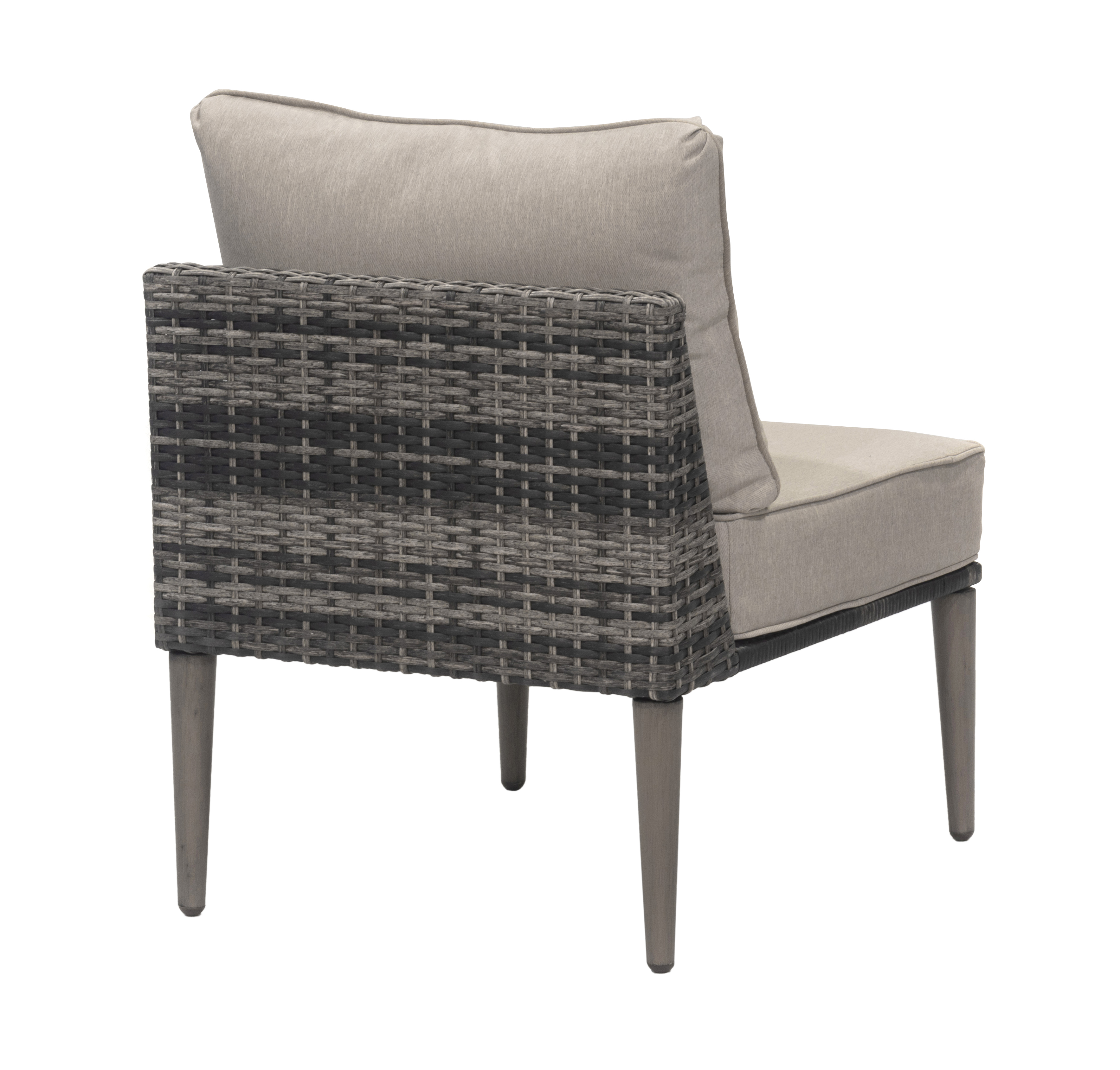 Donglin Outdoor Patio Furniture Sutton Creek 7-Piece Steel Sectional Sofa PE Wicker Rattan Set,Gray - image 12 of 16