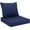 Blue, variant on Outdoor Seat Cushion Set 19 x 19 Inch Waterproof & Fade Resistant Patio Furniture Cushions with Removable Cover Deep Seat & Back Cushion with Tie Straps for Chair Sofa Couch