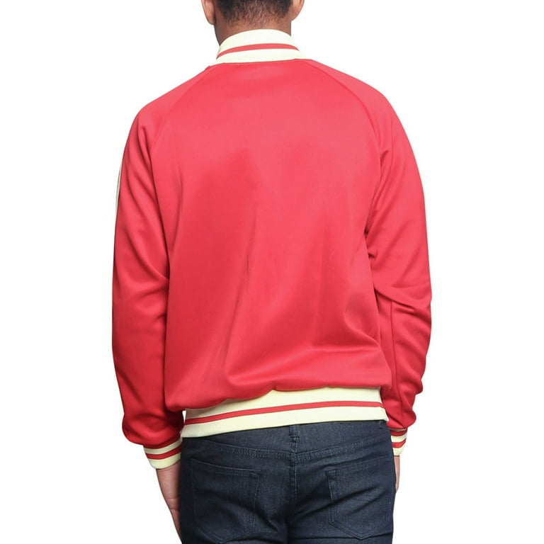 G-Style USA Men's G Striped Track Jacket JK5014 - Red - 4X G-Style USA Men's G Striped Track Jacket JK5014 - Red - 4X