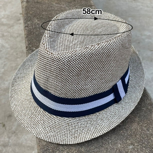 56-58 cm hat circumference men and women outdoor hats sunscreen straw hats  retro jazz hats