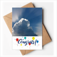 thumbnail image 1 of Sunshine Dark White Clouds Wedding Cards Congratulations Greeting Envelopes, 1 of 3