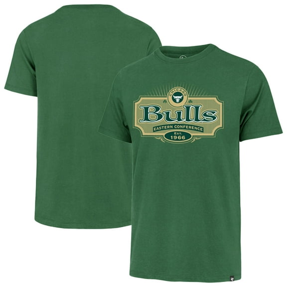 Men's '47  Green Chicago Bulls Lucky Team Franklin T-Shirt