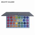 thumbnail image 1 of Paleta de sombras de ojos HUOGUO, 39 colores, neón perlado mate, 1 of 5