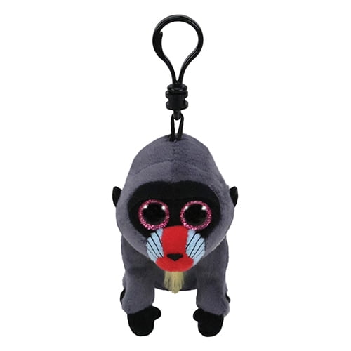 Ty Beanie Boos (Plastic Key Clip) - Wasabi the Baboon  – Glitter Eyes  - Stuffed Animal