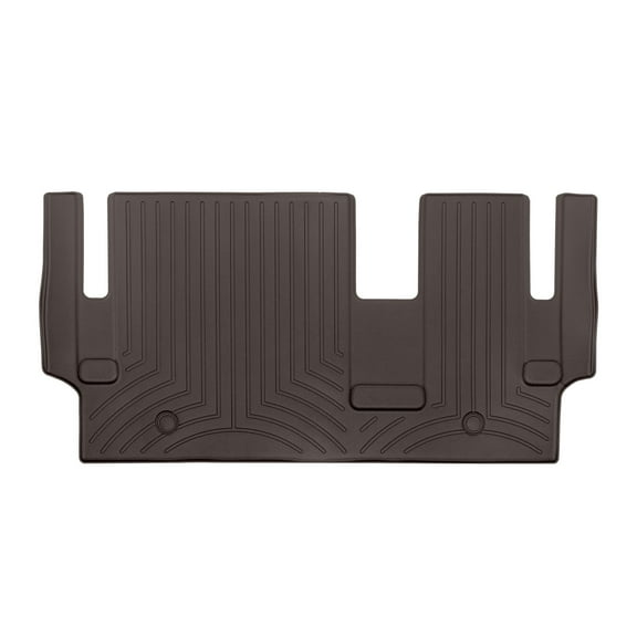 WeatherTech Custom Fit FloorLiners compatible with 2021-2025 Toyota Sienna - 3rd Row, Cocoa
