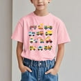 thumbnail image 2 of Lopecy-Sta Kids Cars and Trucks Print Pattern T-shirt for Boys Children's Short Sleeve Round Neck Shirt Summer Casual Versatile Tees 3-4 Years, 2 of 6