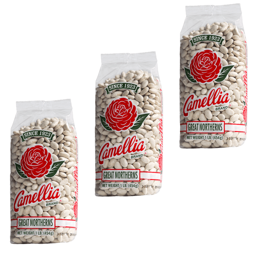 Camellia Brand Dry Great Northern Beans 1lb - 3 pack