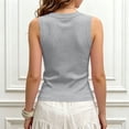 thumbnail image 6 of Girl Ribbed Tank Tops - Girls Crew Neck Summer Tanks - Kids Soft Breathable Solid Color Workout Sleeveless Tees Shirts, Gray, 3 Years, 6 of 8