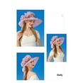 thumbnail image 6 of Elegant Women's Sun Hat with Floral Accent and Foldable Design Perfect for Church Weddings Beach Trip Outdoor, 6 of 9