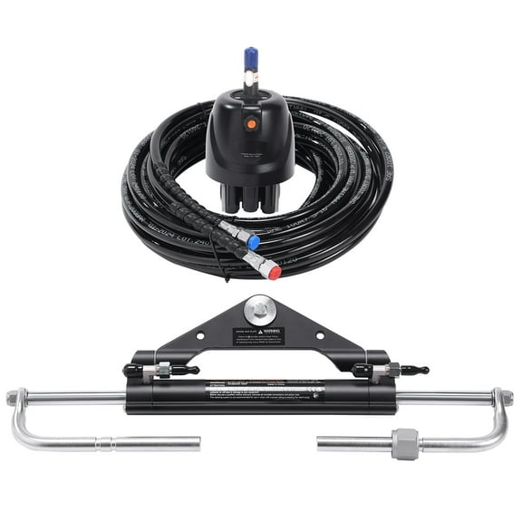 KFFKFF 150HP Marine Outboard Hydraulic Steering System Kit