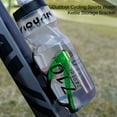 thumbnail image 3 of harmtty Bike Bottle Rack Integrated Molding Easy to Install Outdoor Cycling Sports Water Kettle Storage Bracket Cycle Supplies,Green & Black, 3 of 8