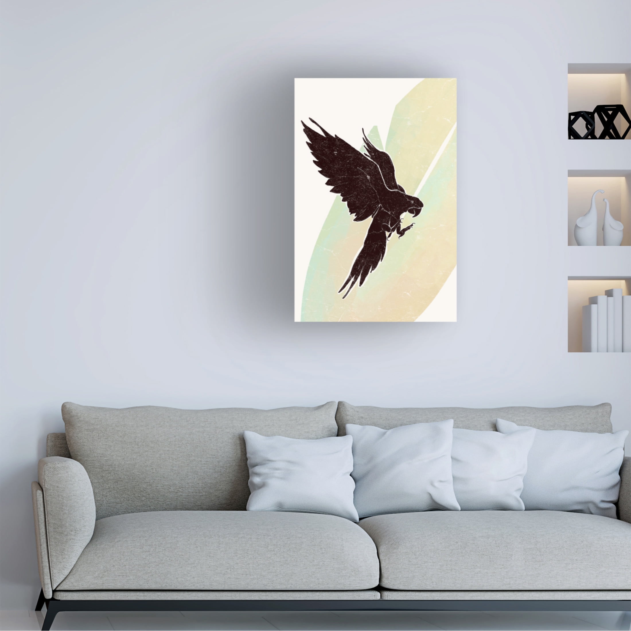 Canvas Wall Art - Yuyu Pont 'Guacamaya' Wall Art for Living Room, Bedroom, or Office Décor by Trademark Fine Art - 16 x 24 Inches