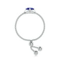 thumbnail image 3 of Angara Natural 0.5 Ct. Tanzanite Solitaire Ring in 14K White Gold for Women (Ring Size: 3), 3 of 9