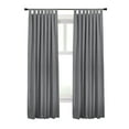 thumbnail image 2 of Vienna Total Blackout Foamback Tab Top Curtain Panel Pair each 52" x 63" in Dark Grey, 2 of 6