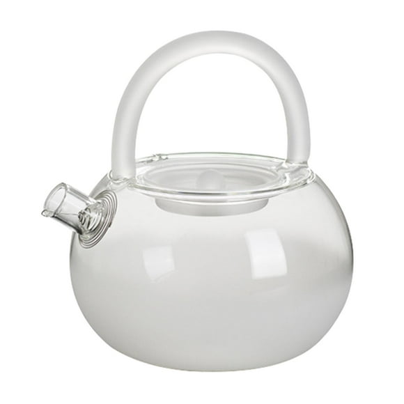 Tetera esmerilada de 780ml, duradera, transparente, gruesa, a prueba de calor, tetera de vidrio más empinada, tetera de vidrio para viajes, hogar y