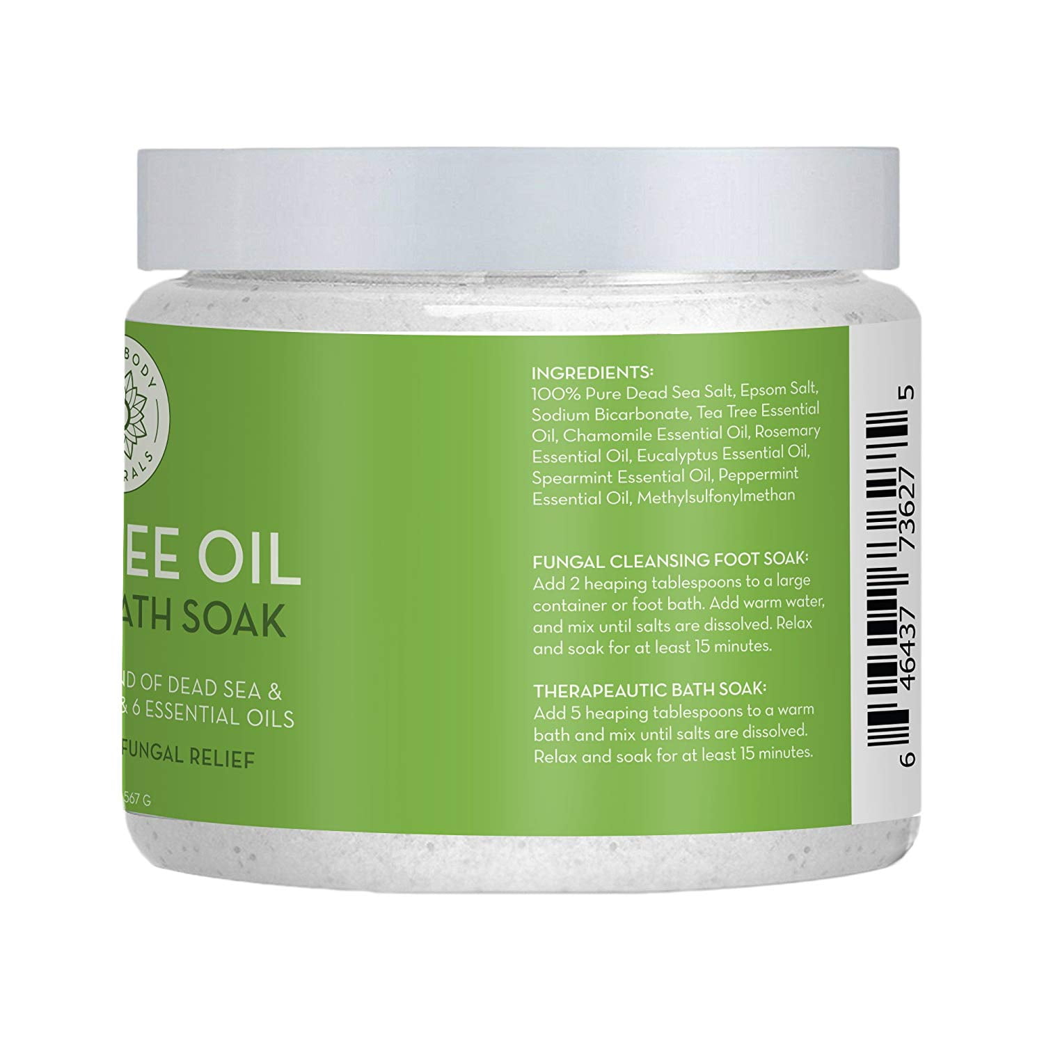 Buy Tea Tree Oil Foot Soak, 100 Natural with Epsom and Dead Sea Salts