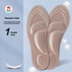 thumbnail image 1 of 4D sports correction insole, flat arch support, breathable, high elasticity, shock-absorbing sports shoe function insole (size can be customized)(Women's light pink dots can be cut）, 1 of 5