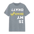 thumbnail image 1 of Krdevn T-Shirt à Manches Courtes Imprimé Graphique pour Femmes Col Rond Décontracté Doux Basique Quotidien, 1 of 3