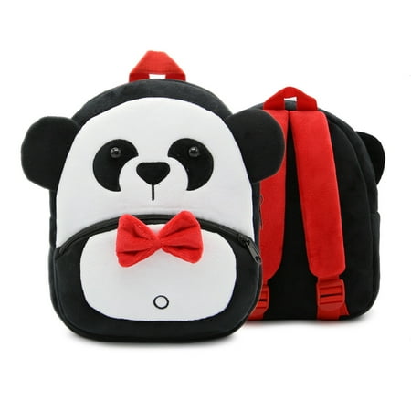 Fymall Children Toddler Preschool Plush Animal Cartoon Backpack,Kids Travel Lunch Bags, Cute Panda Design for 2-4 Years