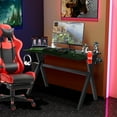 thumbnail image 3 of Costway Gaming Desk Computer Desk Table w/Cup Holder & Headphone Hook Gamer Workstation, 3 of 10