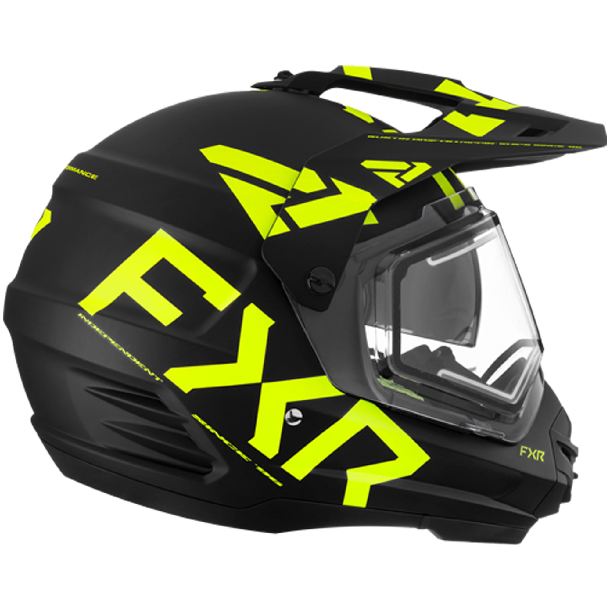 FXR Torque X Team Helmet W Elec. Shield and Sun Shade Black