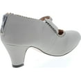 thumbnail image 5 of Static Footwear; Women’s Casual Dress Shoes Closed Toe Mary Jane High Heel, Grey Nub, 9, 5 of 7