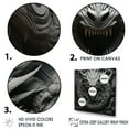 thumbnail image 3 of Designart "Black And White Dragon From Chinese Lore I" Dragons Floater Framed Canvas Wall Art, 3 of 5