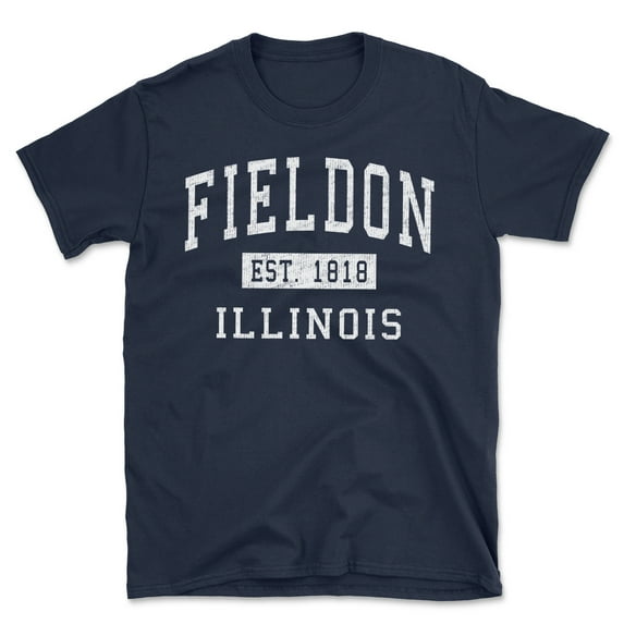 Fieldon Illinois Classic Established Men's Cotton T-Shirt
