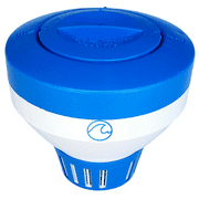 Cclear Pool Chlorine Floater for 3 inch Chlorine Tablets, Large Capacity Chlorine Dispenser, 40% Thicker Walls.