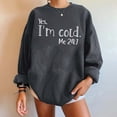thumbnail image 1 of Ichuanyi liquidación letra femenina moda suelta redonda de cuello redonda suéter deportivo top ICHUANYI WER202308211104, 1 of 4