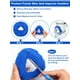thumbnail image 2 of 4Forros para mascarillas reutilizables de cara completa, suaves y lavables, compatibles con la mayoría de mascarillas faciales completas, color azul. Reducen fugas de aire y ampollas., 2 of 5