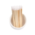 thumbnail image 4 of "100 Pcs Disposable Lip Brushes Premium Lipstick Applicator Wands Bamboo Handle Makeup Tool Kits", 4 of 5
