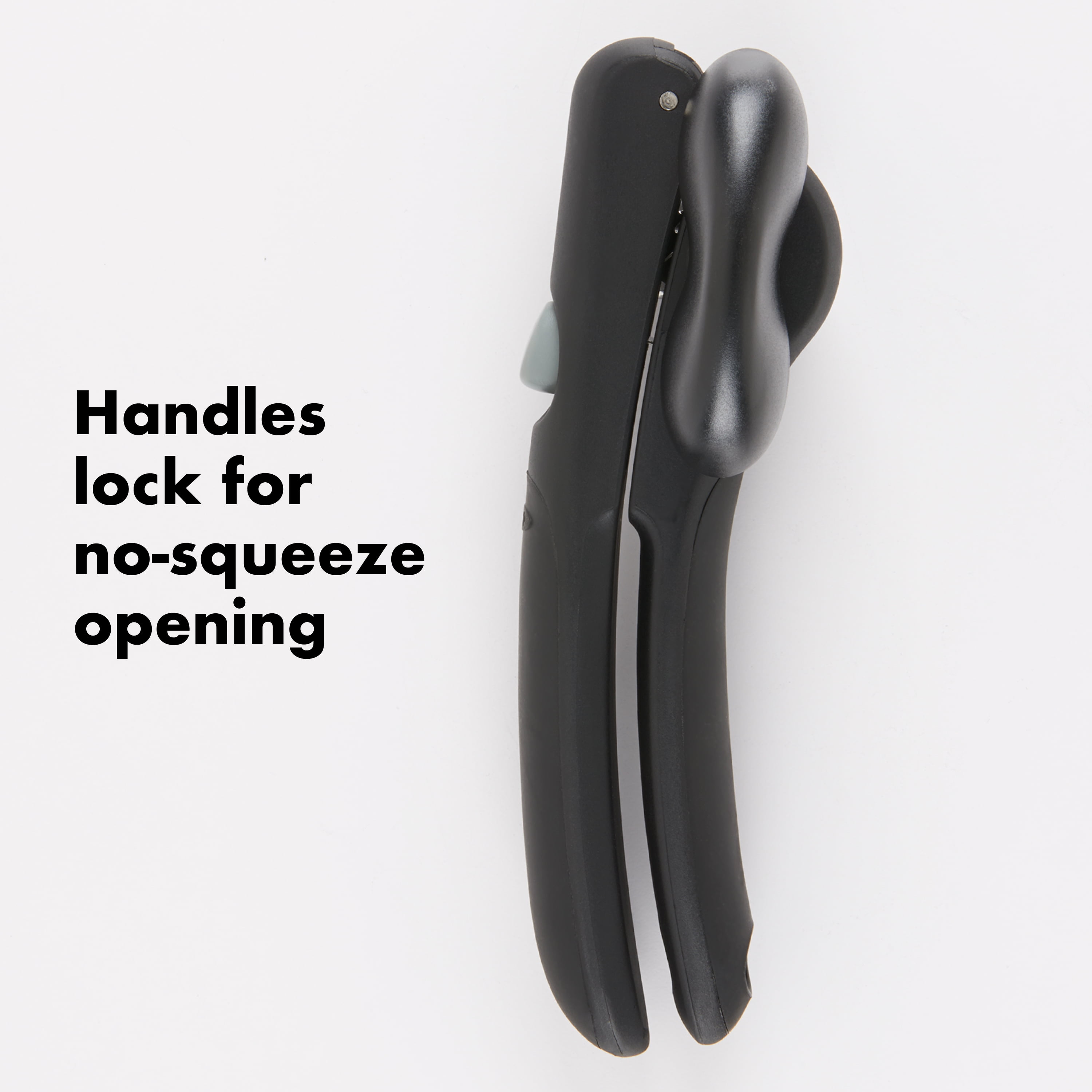 OXO SoftWorks Snap-Lock Can Opener with Easy-Grip Handles and Large Knob for Smooth Turning