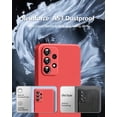 thumbnail image 4 of [3 in 1 for Samsung Galaxy A53 5G case, with 2 Pack Screen Protector, Camera Protection，Liquid Silicone Slim Shockproof Protective Phone Case [Microfiber Lining] (Red), 4 of 12