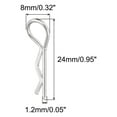 thumbnail image 2 of Uxcell 50pcs 30-Degree Angle RC Body Clips Bent Springy Pins for Model Car Truck Silver, 2 of 7