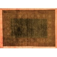 thumbnail image 1 of Ahgly Company Indoor Rectangle Oriental Orange Modern Area Rugs, 6' x 9', 1 of 4