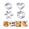 thumbnail image 1 of TORUBIA 12 Coupe-Cookies pour Tout-Petits - Coupe-Forme pour Pain, Déjeuner et Collations - 4 Formes, 1 of 8