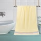 thumbnail image 3 of Toalla de baño gruesa amarilla para adultos, absorbente, de algodón, 3 of 4