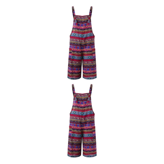 Sonducket Monos de mujer con bolsillos estampados, tirantes sueltos de una pieza, transpirables, para diario, monos de verano, mono para niñas Type8 NO8 Sonducket CBP328067