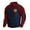 02 Navy, variant on zfwon Mens Corduroy Sweatshirt Fashion Colour Block Jumpers Button Up Henley Sweatshirts Loose Outdoor Gym Running Pullover Warm Fleece Jumpers with Elbow Patches