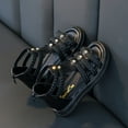 thumbnail image 6 of Aojekbee Girls Summer Gladiator Sandals PU Leather Hollow Out Non Slip Shoes with Ankle Zipper, 6 of 8
