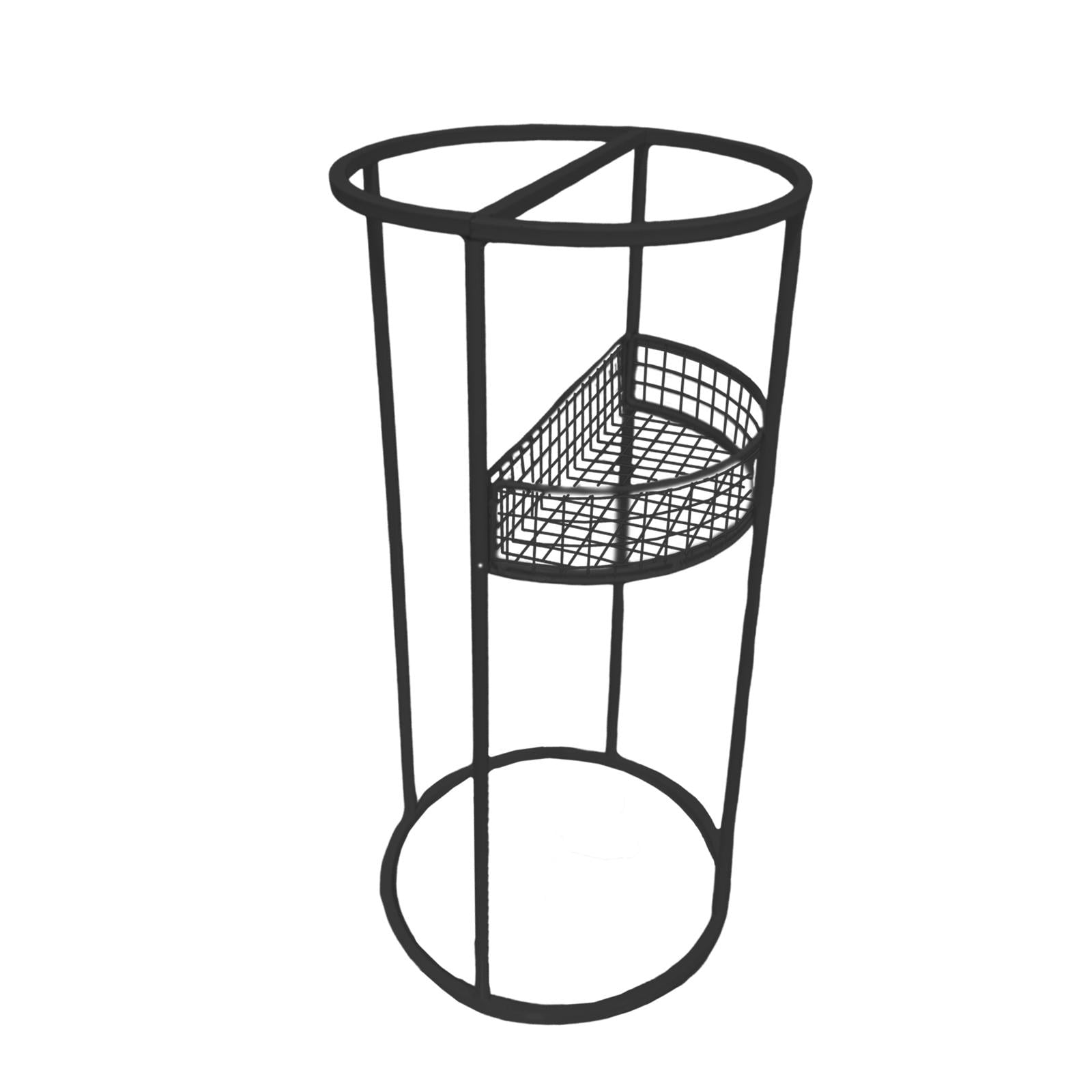 Dualoai Umbrella Stand Metal Round Portable Umbrella Holder for Office Entryway Home Black