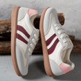 thumbnail image 5 of Women's Casual Sneakers 2026 Spring and Autumn Low-top German Training Shoes New Trendy Patchwork Color Design Flat Shoes Daily Commuting Comfortable Versatile Simple White Shoes , Women Shoes, 5 of 9