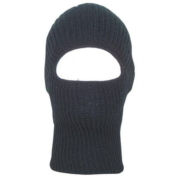 Fox Outdoor 72-11 BLACK     One Hole Face Mask One size fits most.