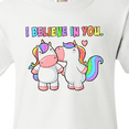 thumbnail image 4 of Inktastic I Believe in You Cute Rainbow Unicorns Youth T-Shirt, 4 of 5