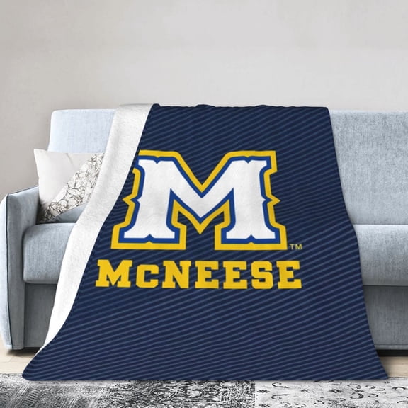 Mcneese State University Ultra-Soft Micro Fleece Blanket Multi-Size Flannel Blanket